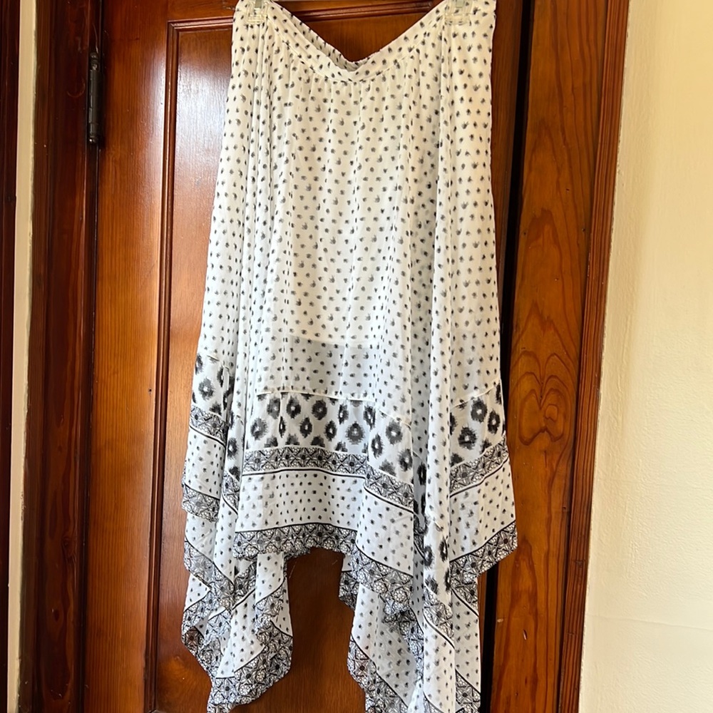 Handkerchief patterned skirt